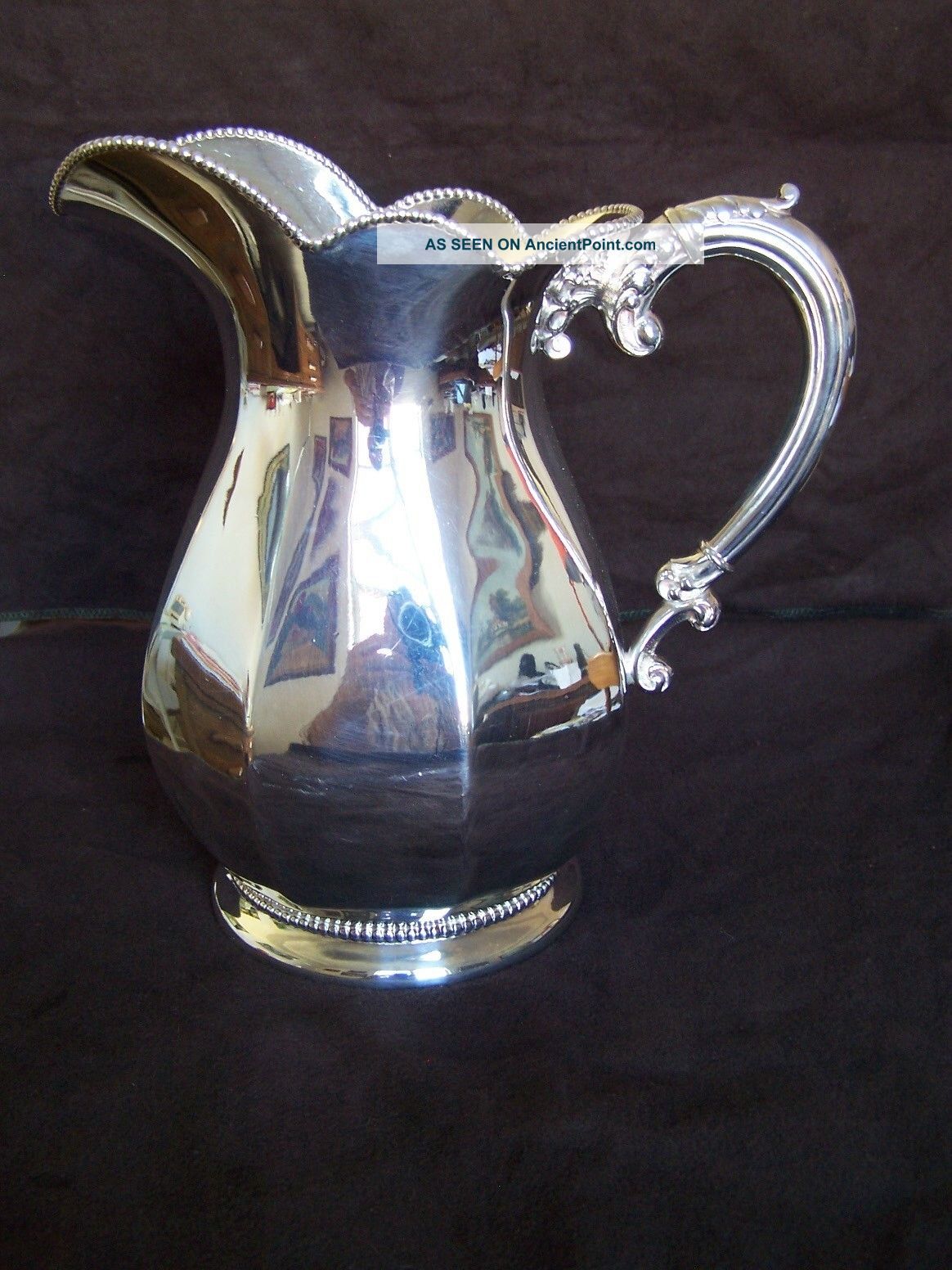 Silverplate Pitcher Wilcox Silver Plat Co.  Meriden Ct.  No Scratches No Dents Vg+ Pitchers & Jugs photo