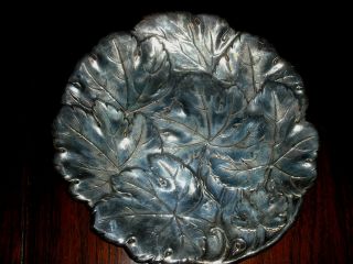 Victorian Groham Silver Ep Yh 387 Fall Leaf Vine Pattern Plate Platter photo