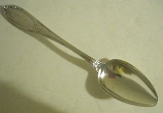 1856 Bunnell & Schreuder Syracuse Ny 47g Coin Silver Serving Spoon Vtg American photo
