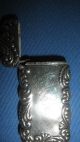 Victorian Art Nouveau Antique Sterling Silver Match Safe Vest Monogram Cairo Ill Cigarette & Vesta Cases photo 3