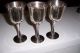 4 Vintage Silverplate Wine Goblets/cups - Cups & Goblets photo 1