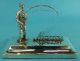 Rare Pr Sterling Silver Menu Holders Fisherman Fly Fishing Henry Williamson 1923 Other photo 1