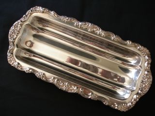 Vintage Lancaster Rose Silverplated Tray By Poole 440 photo