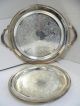 Oneida 2 Silver Round Serving Platters Platters & Trays photo 10
