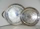Oneida 2 Silver Round Serving Platters Platters & Trays photo 3