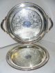 Oneida 2 Silver Round Serving Platters Platters & Trays photo 7