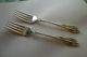 Pair Gorham Silverplate Salad Forks New Elegance Other photo 1