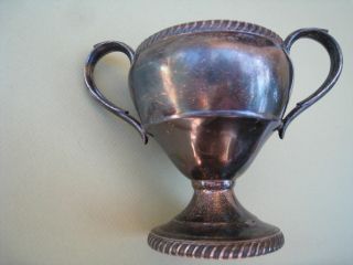 M.  Fred Hirsch Vintage Double Handle Cup/goblet,  Sterling,  3.  335 Ozt,  Item 1073 photo