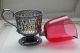 Victorian,  Antique,  Forbes Co.  Silverplate Sugar And Creamer With Ruby Crystal Bowls photo 5