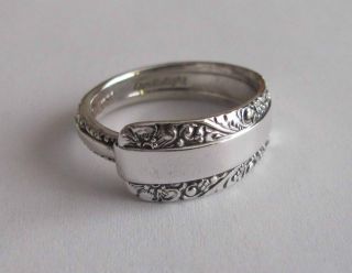 Sterling Silver Spoon Ring - Towle / Candlelight - Sz 8 1/2 (7 To 8 1/2) - 1934 photo