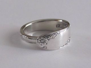 Sterling Silver Spoon Ring - Towle / Maderia - Size 8 (7 1/2 To 8 1/2) - C.  1948 photo