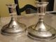 Pair Of Vintage Floral Wilcox / International Silver / Plated Candlesticks Candlesticks & Candelabra photo 1