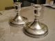 Pair Of Vintage Floral Wilcox / International Silver / Plated Candlesticks Candlesticks & Candelabra photo 7