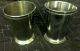 Pair Silverplate Mint Julep Cups - Heavy/beading - Very Fine - Clean And Table Ready Cups & Goblets photo 1