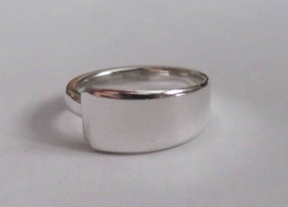 Sterling Silver Spoon Ring - Towle / Craftsman - Sz 7 (6 1/2 To 8) - 1932 photo