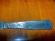 1891 Stratford Silver Plate Cake Knife/saw W/ Scrolled Handle & Decorative Blade Other photo 2