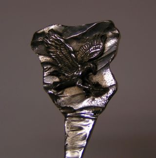 Salt Spoon (eagle Bird) Solid Sterling Silver photo
