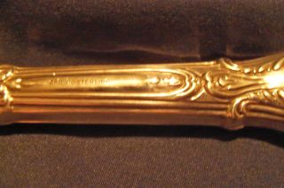 Crown Sterling Silver Antique Cake Server Sterling Handle 10 In.  Long photo