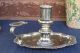 Antique Style Nickel Silver Plate Candle Stick 18th George English Federal Repro Candlesticks & Candelabra photo 4