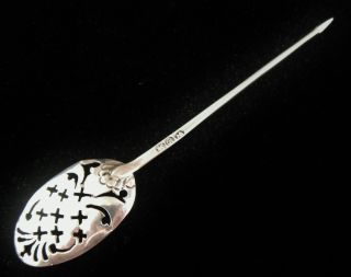 British Sterling Silver Mote Spoon 1712 - 1713 photo