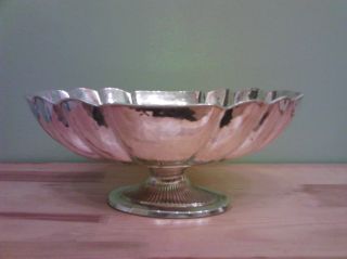 Antique Decorative Silverplated Bowl photo