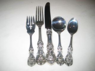 Reed & Barton Francis I Sterling Silver - 60 Piece (12 Seatings) Flatware Set photo