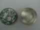 Vintage Sterling Pill Box / Compact W/ Oriental Bird Design Boxes photo 3