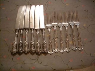 International Silver Fork And Knife Set,  Six Of Each photo
