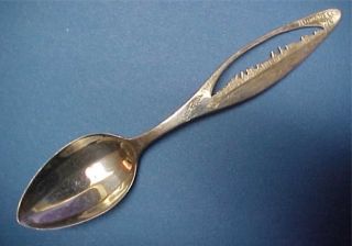 Sterling Silver Souvenir Spoon Lake Front,  Milwaukee,  Wisconsin photo