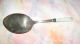 Elegant Mother Of Pearl Handle Silver Large Serving Spoon Unknown photo 2