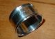 Lovely Plain Antique Solid Sterling Silver Napkin Ring 1916 Napkin Rings & Clips photo 2