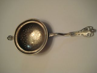 Sterling Silver Tea Strainer Spoon photo