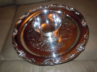 Rare Wm Rogers & Son Silver With Serving Compote Dish Tray photo