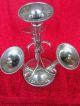 Int.  Silver Plated Epergne Flower 10.  5 