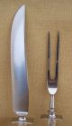 Rare H.  R.  Morss And Co Sterling Silver Serving Knife And Fork Other photo 4