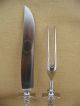 Rare H.  R.  Morss And Co Sterling Silver Serving Knife And Fork Other photo 6