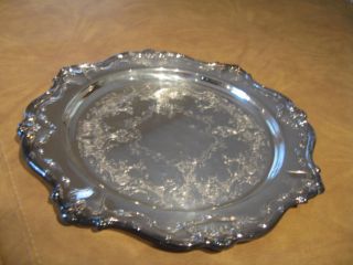 Gorham Silver Plated Round Tray photo