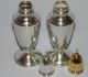 Antique Kmk Weighted Sterling Silver Salt And Pepper Shakers Salt & Pepper Shakers photo 4