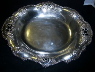 Tiffany & Co Makers Sterling Silver Bowl Floral Pierced Vintage photo