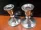 Sterling Towle Pair Of Weighted And Reinforced Candle Holders Profax Liner Candlesticks & Candelabra photo 1