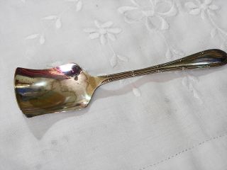 Vintage Shovel Sugar Spoon Silver Plate Stamped Epns photo