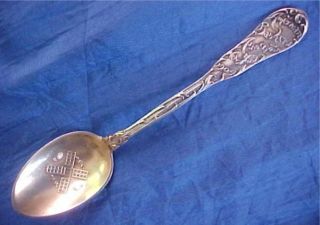 Sterling Silver Souvenir Spoon American Bankers Association New York 1904 photo