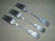 3 Dinner Forks Tipped 19th Century Made In The U.  S.  A 900 Wb/w Other photo 3
