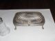 Vintage Silver Plate Roll Top Butter Dish & Salt & Pepper Shakers Butter Dishes photo 1