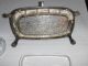 Vintage Silver Plate Roll Top Butter Dish & Salt & Pepper Shakers Butter Dishes photo 5