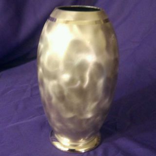 Vintage German Art Deco Wmf Ikora Copper Effect Silver Plated Vase 7 