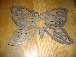Butterfly Silverplate Trivet By Fb.  Rogers photo