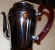 Vintage Red Bakelite Handle Teapot,  Cromwell Chromium Silver Mfg.  Corp. Tea/Coffee Pots & Sets photo 1
