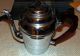 Vintage Red Bakelite Handle Teapot,  Cromwell Chromium Silver Mfg.  Corp. Tea/Coffee Pots & Sets photo 2