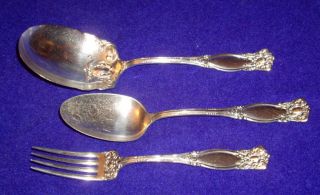 3 Pcs Silver Plated Serving Flatware In The :warwick 